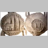 Seal of the Cathedral, showing how it appeared in the 12th century, (Samson), photo G.Garitan , Wikipedia.jpg